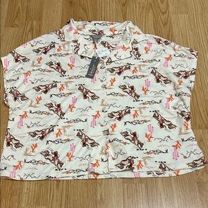 PJ Cream Patterned Shirt